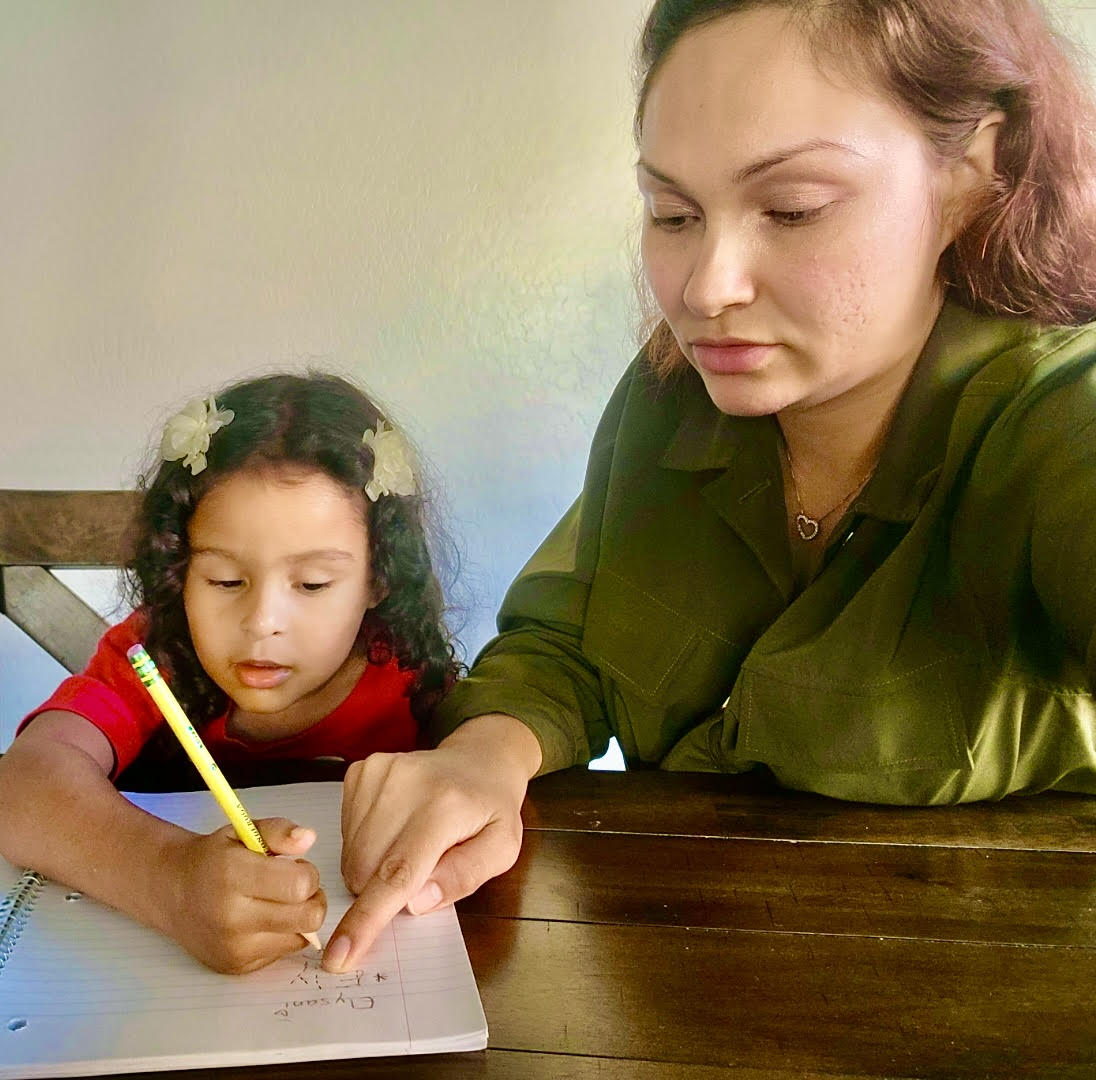 Person writing